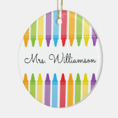 Persoonlijke beoordeling van de leraar regenboogku keramisch ornament (Links)