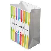 Persoonlijke beoordeling van de leraar regenboogku medium cadeauzakje (Achterkant Gekanteld)