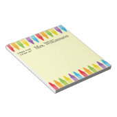 Persoonlijke beoordeling van de leraar regenboogku notitieblok (Schuin)