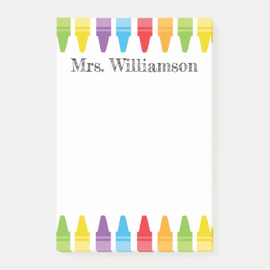 Persoonlijke beoordeling van de leraar regenboogku post-it® notes (Voorkant)