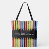 Persoonlijke beoordeling van de leraar regenboogku tote bag (Achterkant)