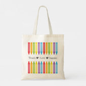 Persoonlijke beoordeling van de leraar regenboogku tote bag (Achterkant)
