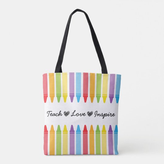 Persoonlijke beoordeling van de leraar regenboogku tote bag (Achterkant)