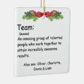 Persoonlijke beoordeling van teammedewerkers keramisch ornament (Rechts)