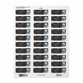 Persoonlijke beren kerst retouradreslabels etiket (Full Sheet)