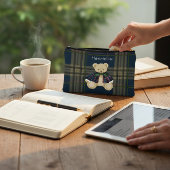 Persoonlijke berenplaid potloodtas etui