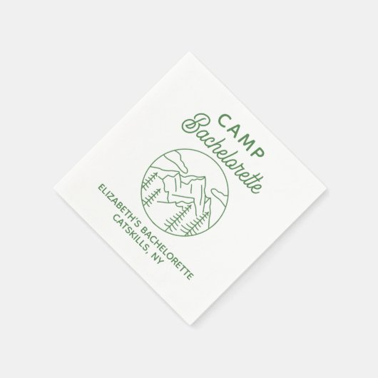 Persoonlijke Berg Bachelorette Kampeerreis Servet (Hoek)