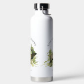 Persoonlijke berghut Rustieke eland hout Waterfles (Links)