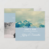 Persoonlijke bergplaats sparen de datumkaart save the date (Voorkant / Achterkant)