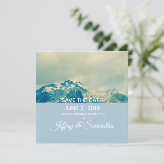 Persoonlijke bergplaats sparen de datumkaart save the date (Staand voorkant)