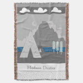Persoonlijke bergteepee Blanket Deken (Voorkant Verticaal)