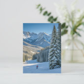 Persoonlijke bergzicht op Aspen Ski Resort Briefkaart (Staand voorkant)