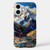 Persoonlijke bergzonsondergang telefoonhoesje Case-Mate iPhone case (Achterkant)