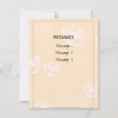 Persoonlijke berichten voor je liefde bedankkaart (Achterkant)