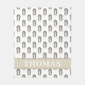 Persoonlijke Bernedoodle Fleece Deken (Voorkant)