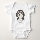 Persoonlijke Bernedoodle Romper (Voorkant)