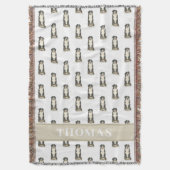 Persoonlijke Bernese Berghond  Deken (Voorkant Verticaal)