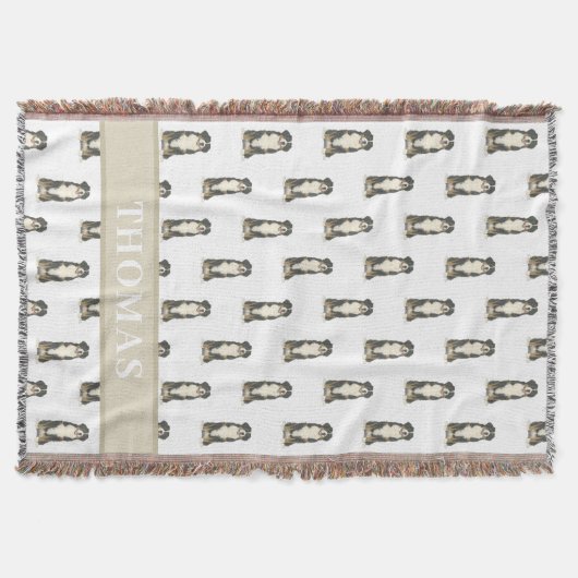 Persoonlijke Bernese Berghond  Deken (Voorkant)