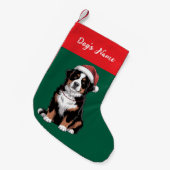Persoonlijke Bernese Berghond Kerstmis Kleine Kerstsok (Voorkant (Hangend))