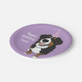 Persoonlijke Bernese Mountain Dog Birthday Papieren Bordje (Gekanteld)