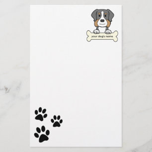 Persoonlijke Bernese Mountain Dog Briefpapier