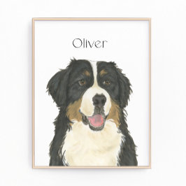Persoonlijke Bernese Mountain Dog Foto Afdruk