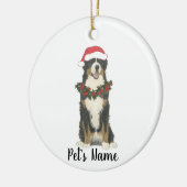 Persoonlijke Bernese Mountain Dog Keramisch Ornament (Links)