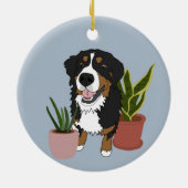 Persoonlijke Bernese Mountain Dog Keramisch Ornament (Achterkant)