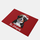 Persoonlijke Bernese Mountain Dog Kerstmis        Deurmat (Schuin)