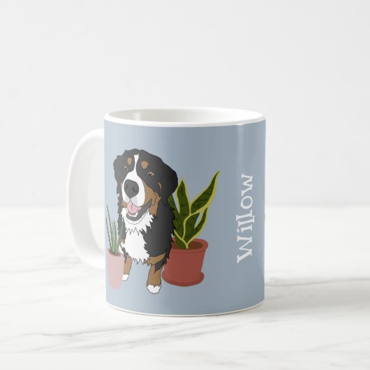 Persoonlijke Bernese Mountain Dog Koffiemok (Voorkant links)