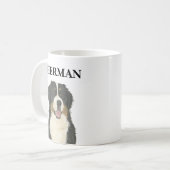 Persoonlijke Bernese Mountain Dog Koffiemok (Voorkant links)
