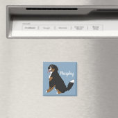 Persoonlijke Bernese Mountain Dog Puppy Magneet (Insitu (Vaatwasser))