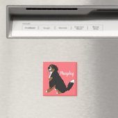 Persoonlijke Bernese Mountain Dog Puppy Magneet (Insitu (Vaatwasser))