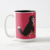 Persoonlijke Bernese Mountain Dog Tweekleurige Koffiemok (Links)