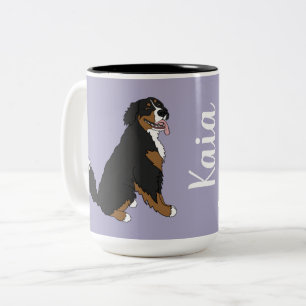 Persoonlijke Bernese Mountain Dog Tweekleurige Koffiemok