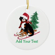 Persoonlijke Bernese Mt Dog kerstmis