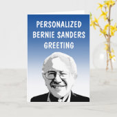 Persoonlijke Bernie Sanders wenskaart Kaart (Gele Bloem)