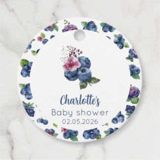 Persoonlijke 'Berry Sweet' Favor Tag voor Baby Sho Bedankjes Labels