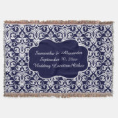 Persoonlijke beschadigde bruiloft/keepaardmarinebl deken (Voorkant)