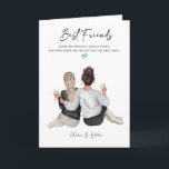 Persoonlijke Best Friend Print, Cadeau voor Beste  Kaart<br><div class="desc">De gepersonaliseerde beste vriendenprint is de perfecte manier om je waardering te tonen voor je beste vertrouweling. Deze hartelijke cadeaukaart stelt je in staat om een aangepaste print te maken die de unieke band tussen jou en je beste vriend viert. Je kunt je eigen persoonlijke details toevoegen, van betekenisvolle citaten...</div>