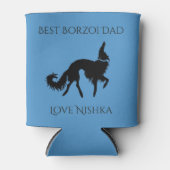 Persoonlijke Beste Borzoi Vader Blikjeskoeler (Voorkant)