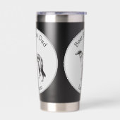 Persoonlijke Beste Borzoi Vader Geïsoleerde Drinkbeker (Links)