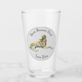 Persoonlijke Beste Borzoi Vader Glas (Voorkant)