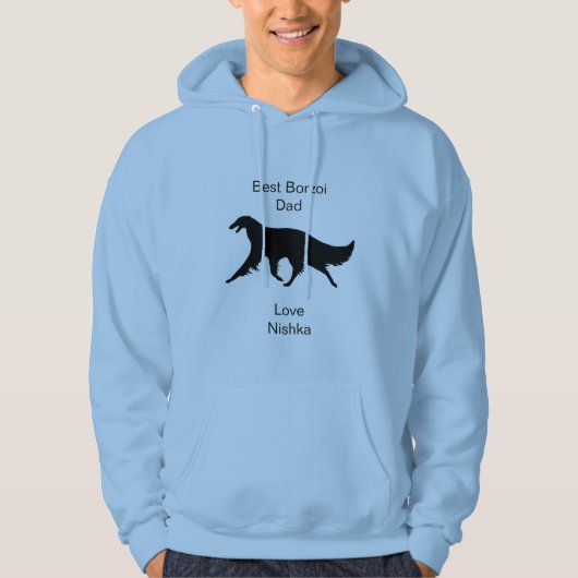 Persoonlijke Beste Borzoi Vader Hoodie (Voorkant)