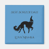 Persoonlijke Beste Borzoi Vader Magneet (Voorkant)