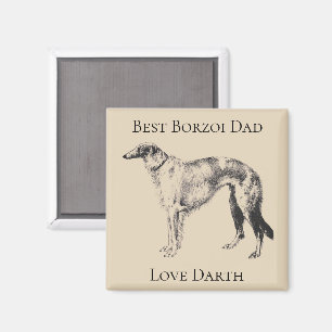 Persoonlijke Beste Borzoi Vader Magneet