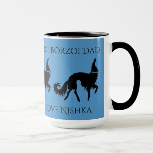 Persoonlijke Beste Borzoi Vader Mok (Rechts)