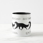 Persoonlijke Beste Borzoi Vader Mok (Midden)