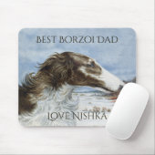 Persoonlijke Beste Borzoi Vader Muismat (Met muis)