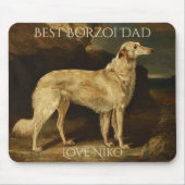 Persoonlijke Beste Borzoi Vader Muismat (Voorkant)